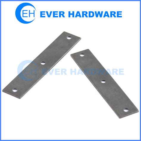 small flat metal brackets|flat metal brace with holes.